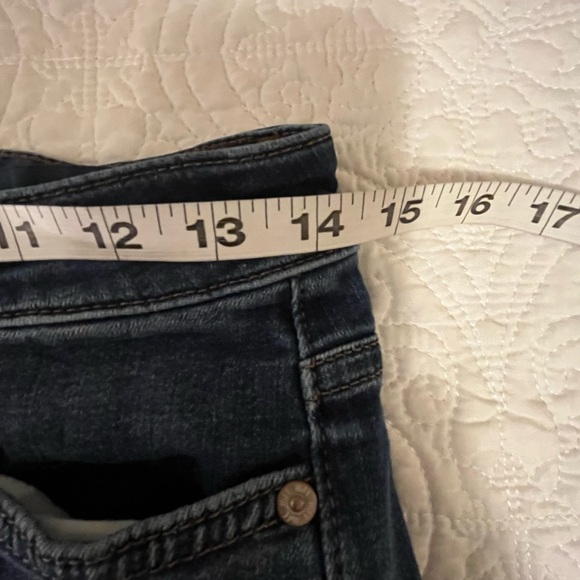 J Jill Denim Wide Leg Crop Jean, raw hem, size 4 - Picture 5 of 6